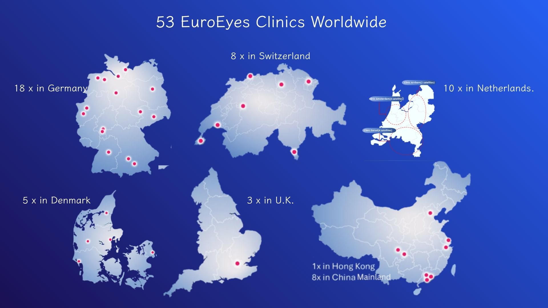 53 EuroEyes Clinics Worldwide